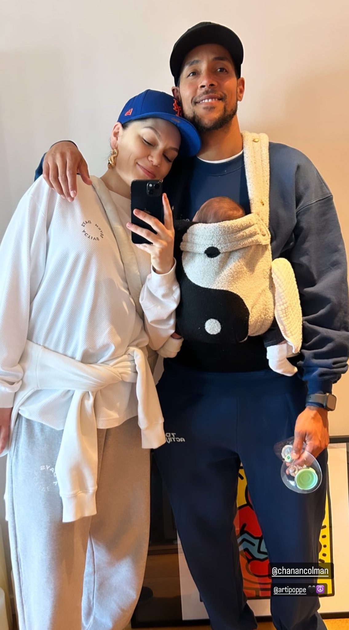Jessie J and her partner carrying their baby boy