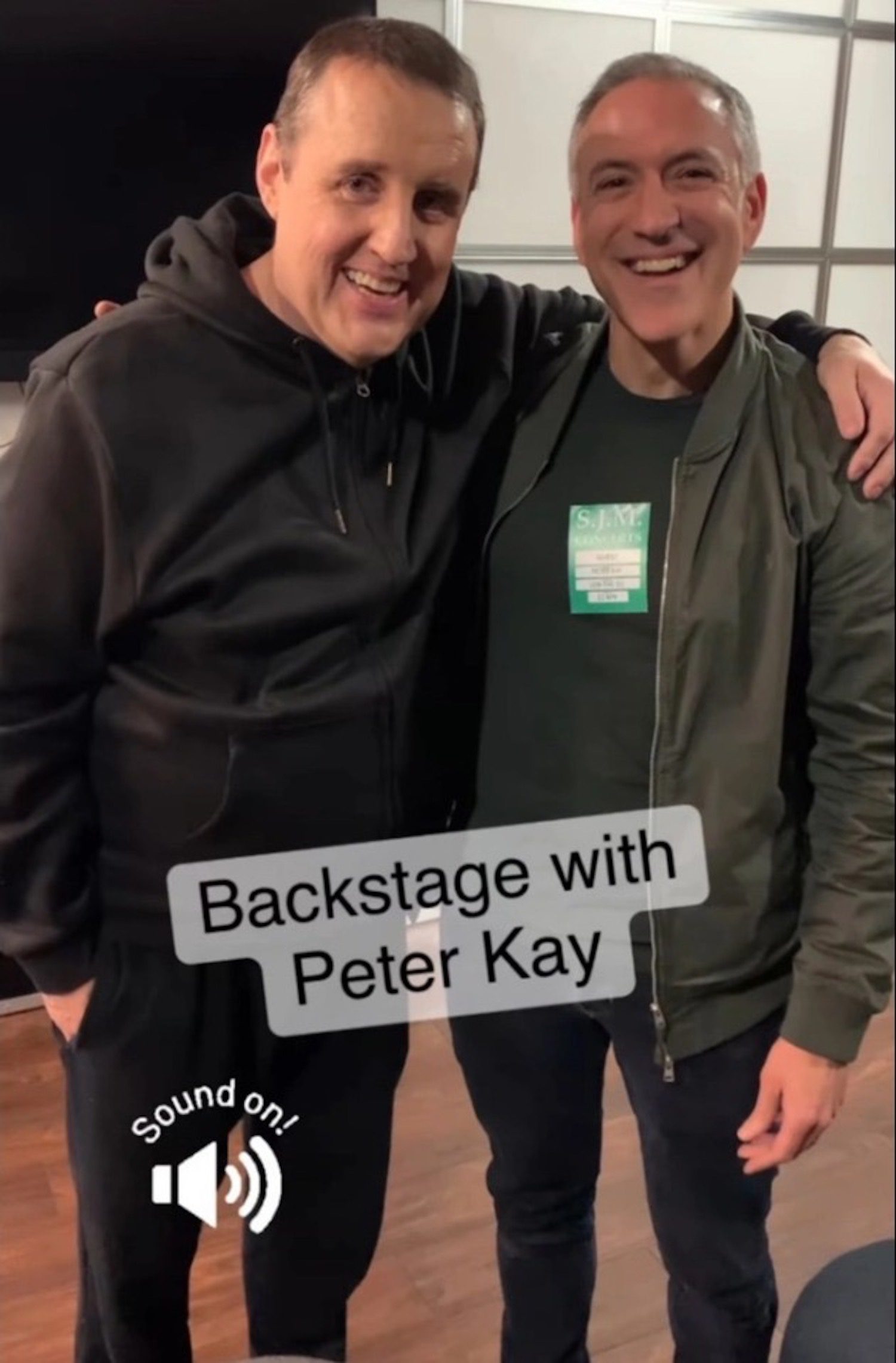 Peter Kay smiling