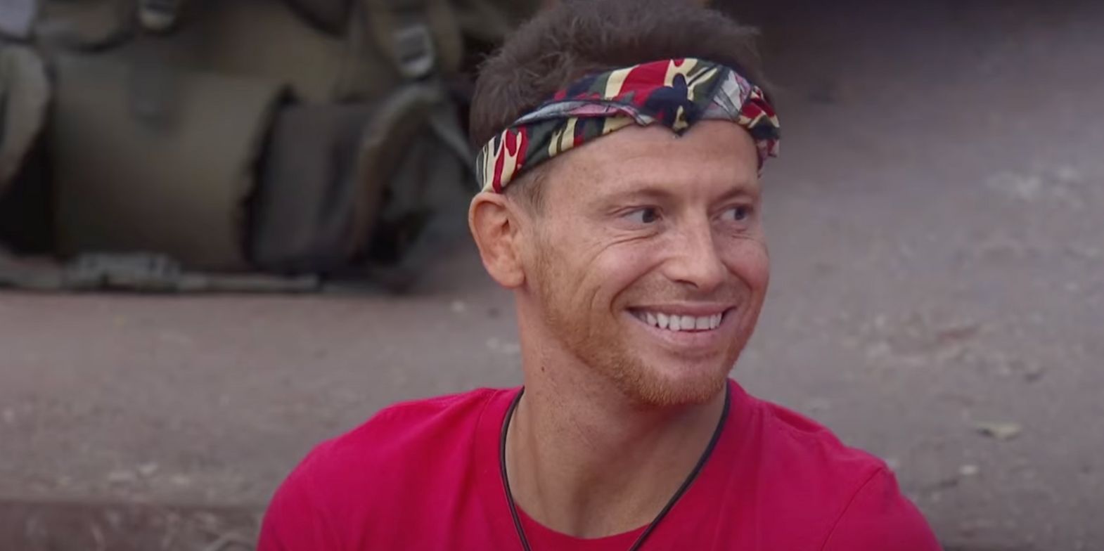 Joe Swash smiling on I'm A Celebrity... South Africa