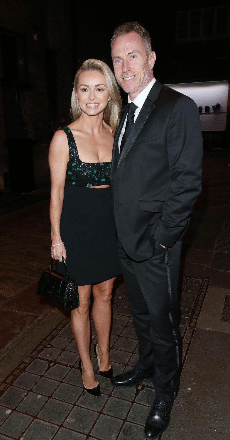James and Ola Jordan smiling on a night out