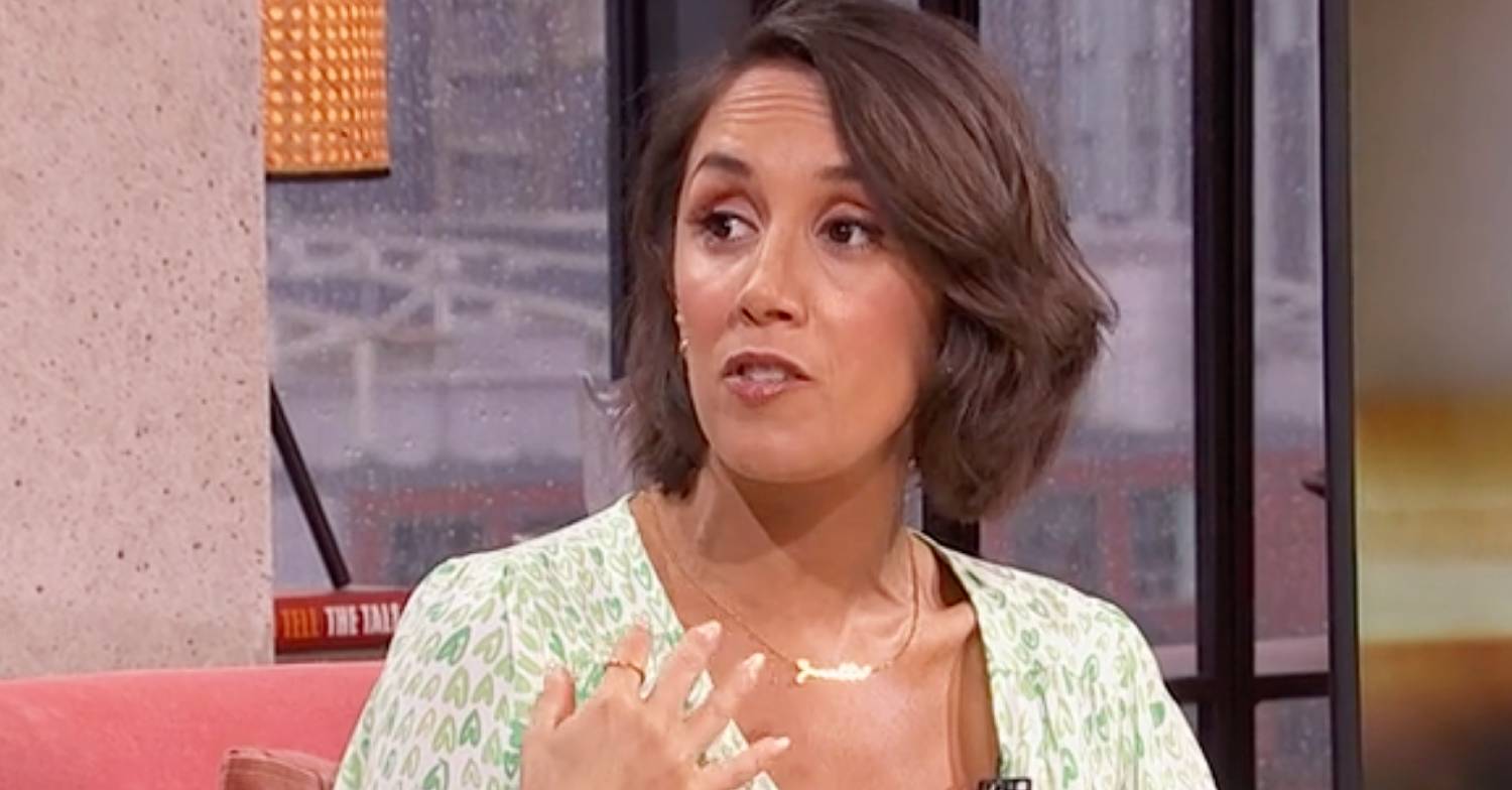 Janette Manrara looks agitated