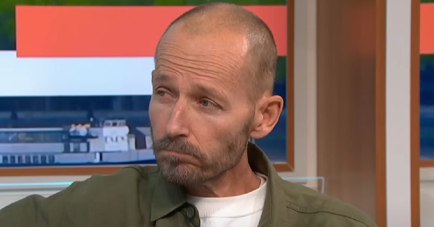 Jonnie Irwin looking sad on GMB