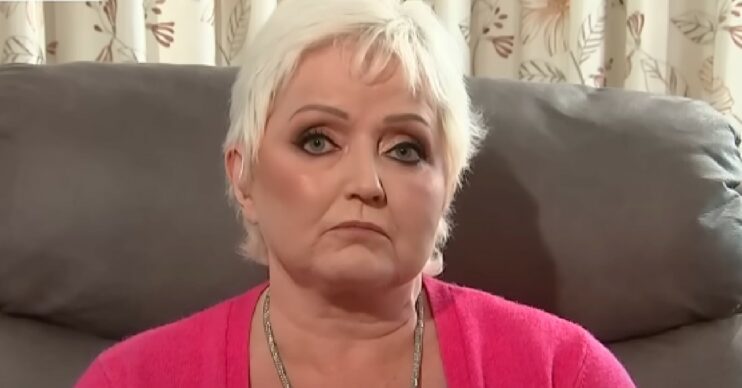 Linda Nolan looking sad on GMB