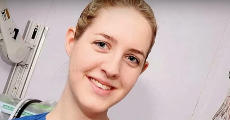 Lucy Letby looks into camera