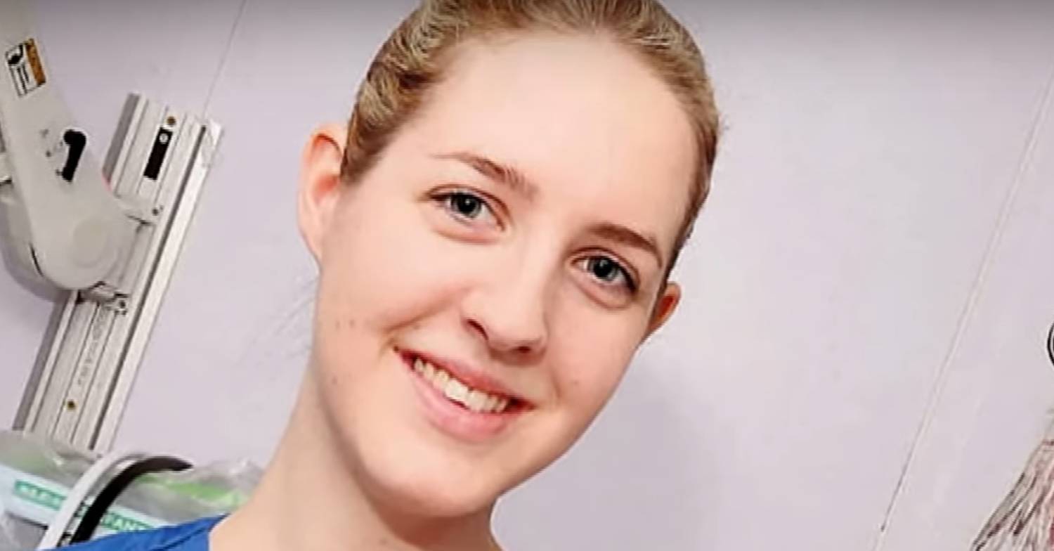 Lucy Letby looks into camera