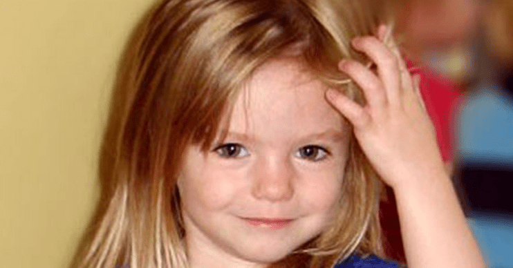 Madeleine McCann in a blue sports top