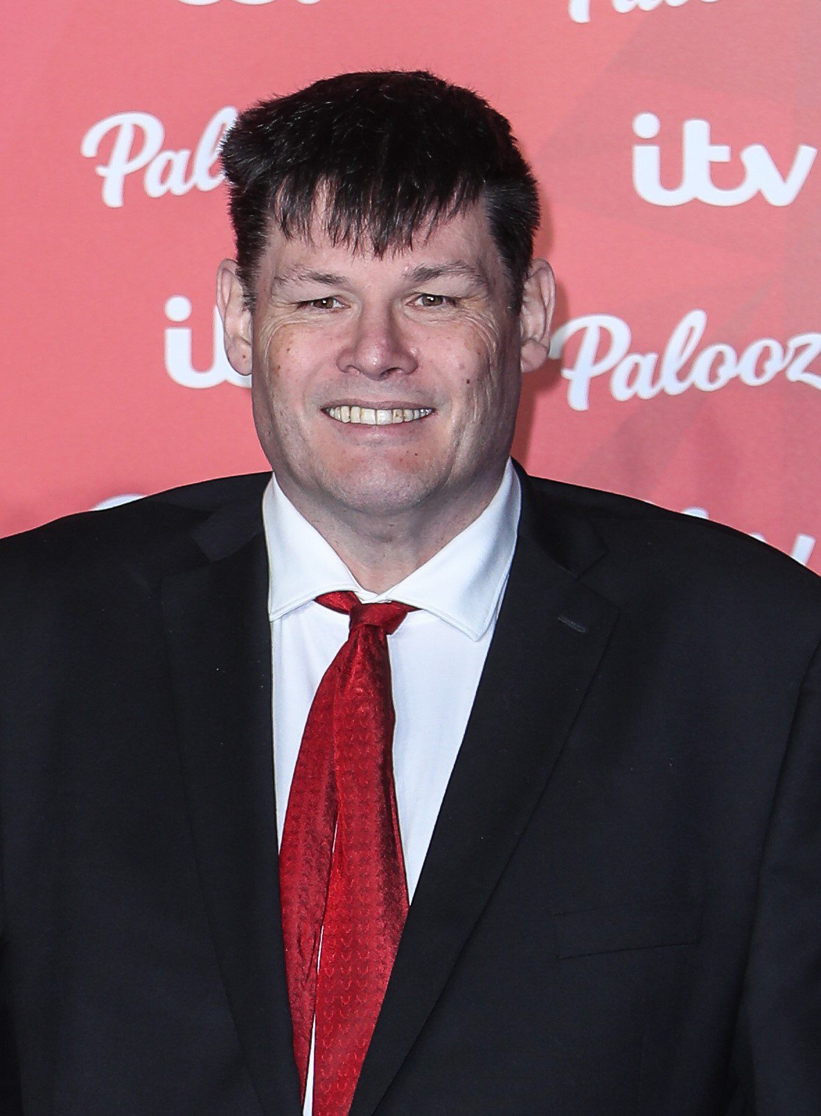 Mark Labbett smiling at ITV Palooza