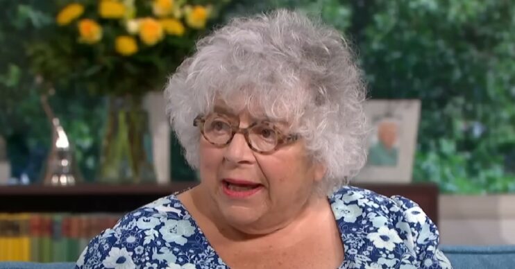 Miriam Margolyes speaking on This Morning
