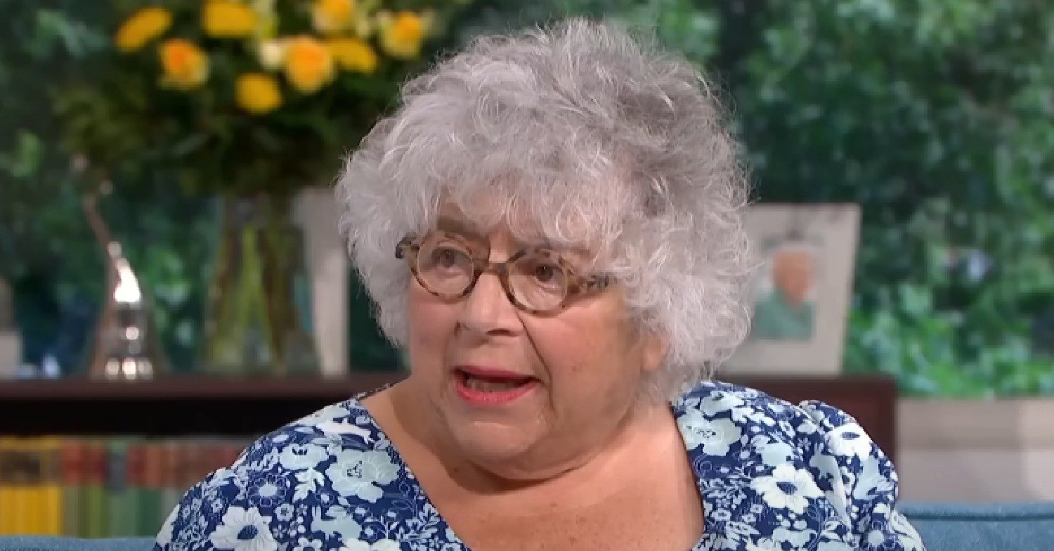 Miriam Margolyes speaking on This Morning