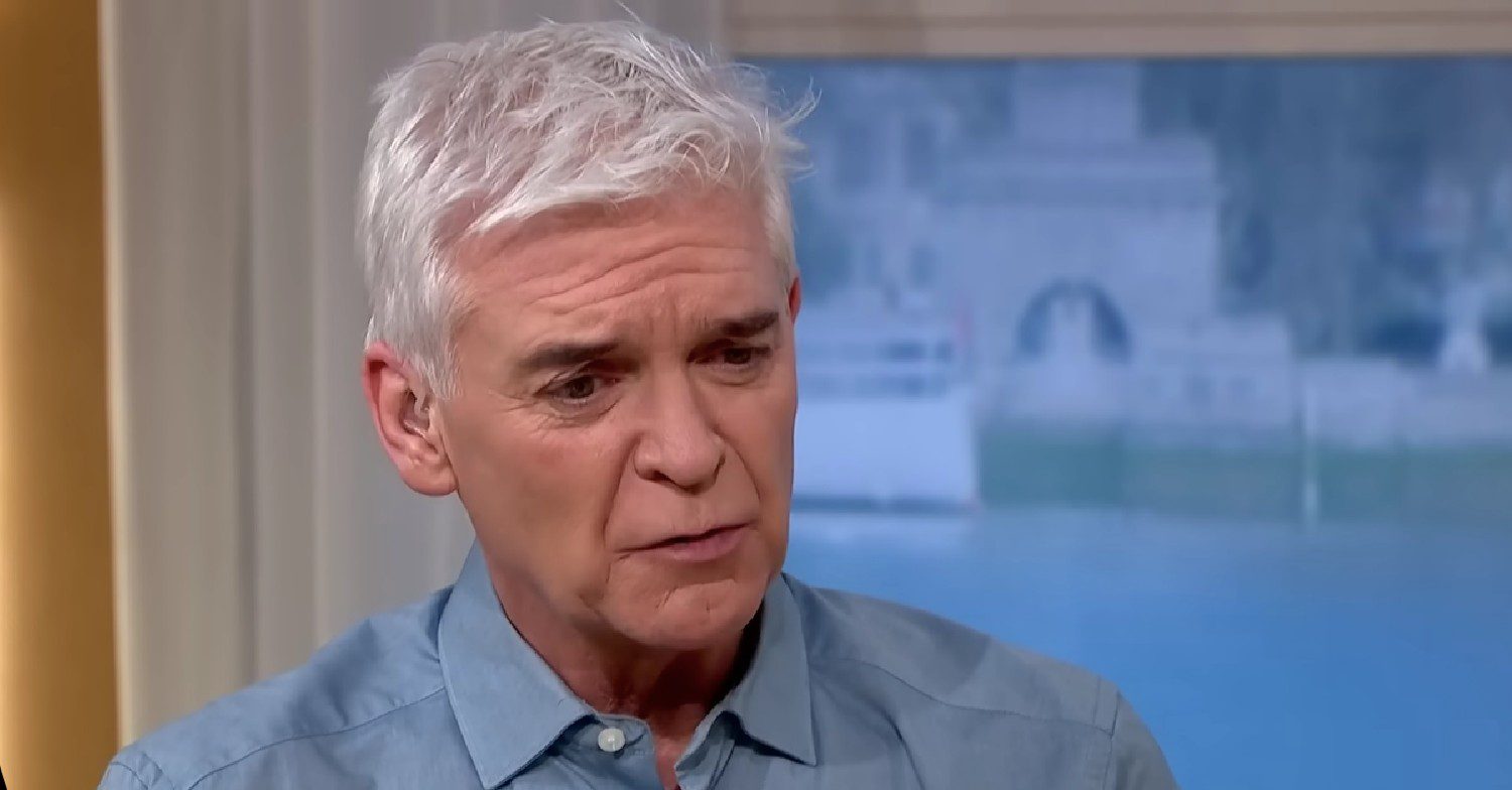 Phillip Schofield looking stern on This Morning