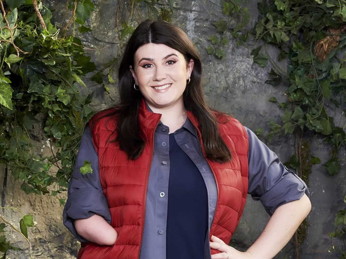 Hollie Arnold smiles on I'm A Celeb
