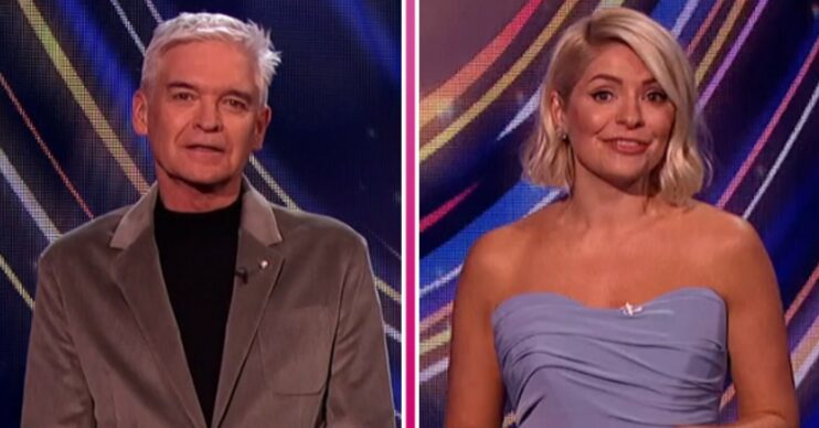 Holly Willoughby and Phillip Schofield hosting Dancing On Ice