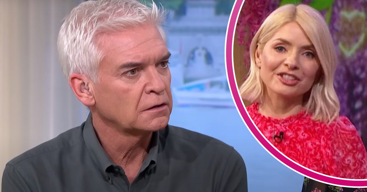 Phillip Schofield looks concerned on This Morning, Holly Willoughby looks to camera