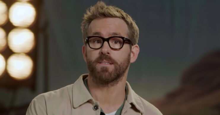 Ryan Reynolds talking during a YouTube video on his channel