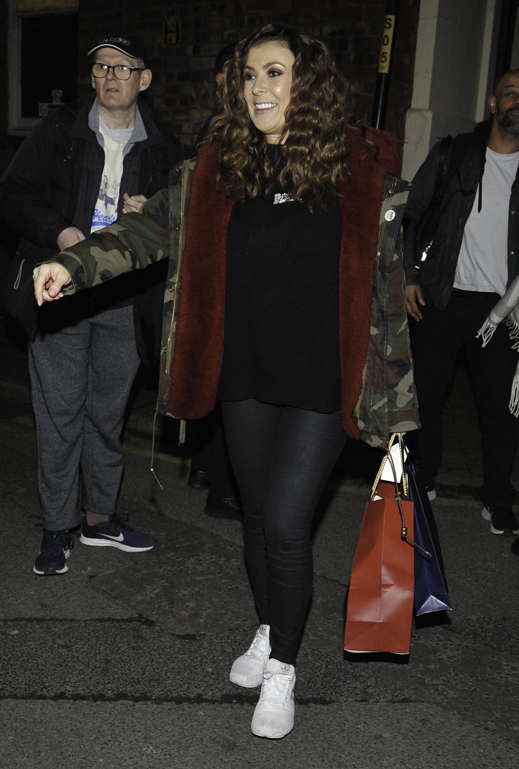 Kym Marsh walking 