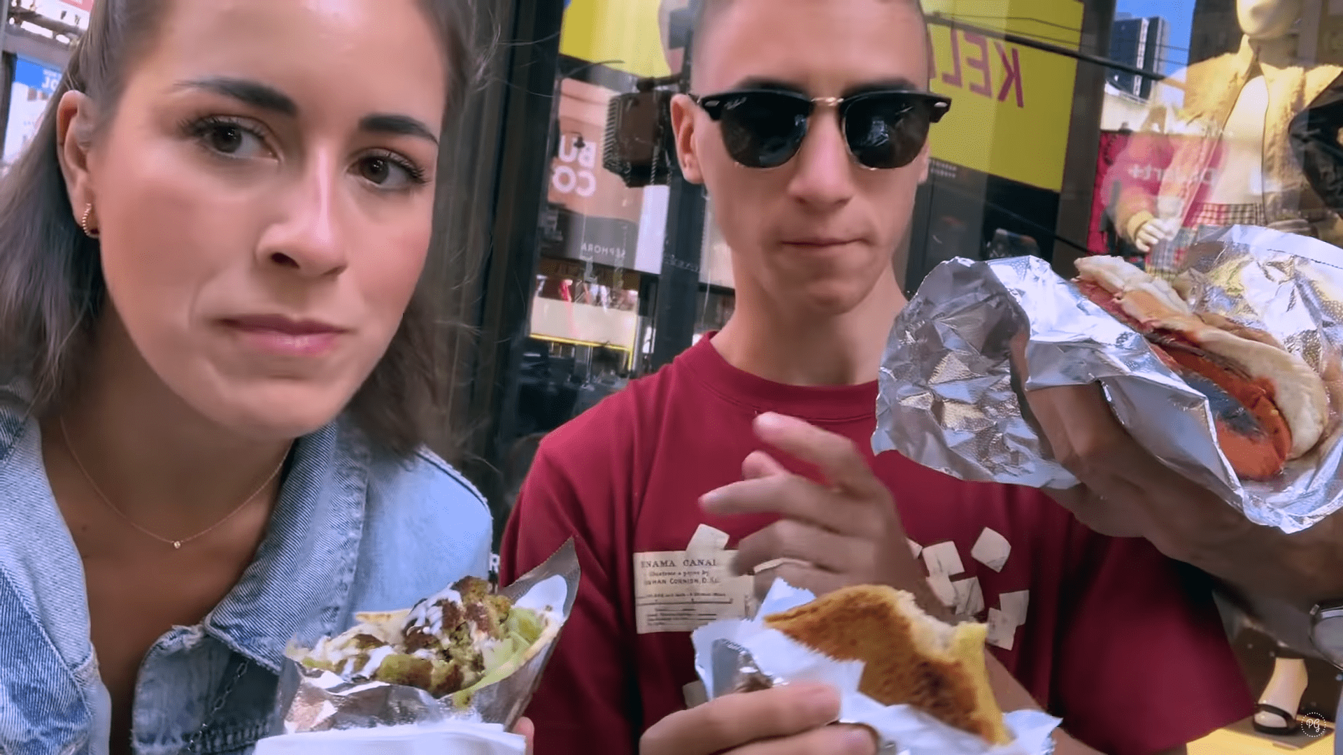 Paula Gonu eats meal in youtube video