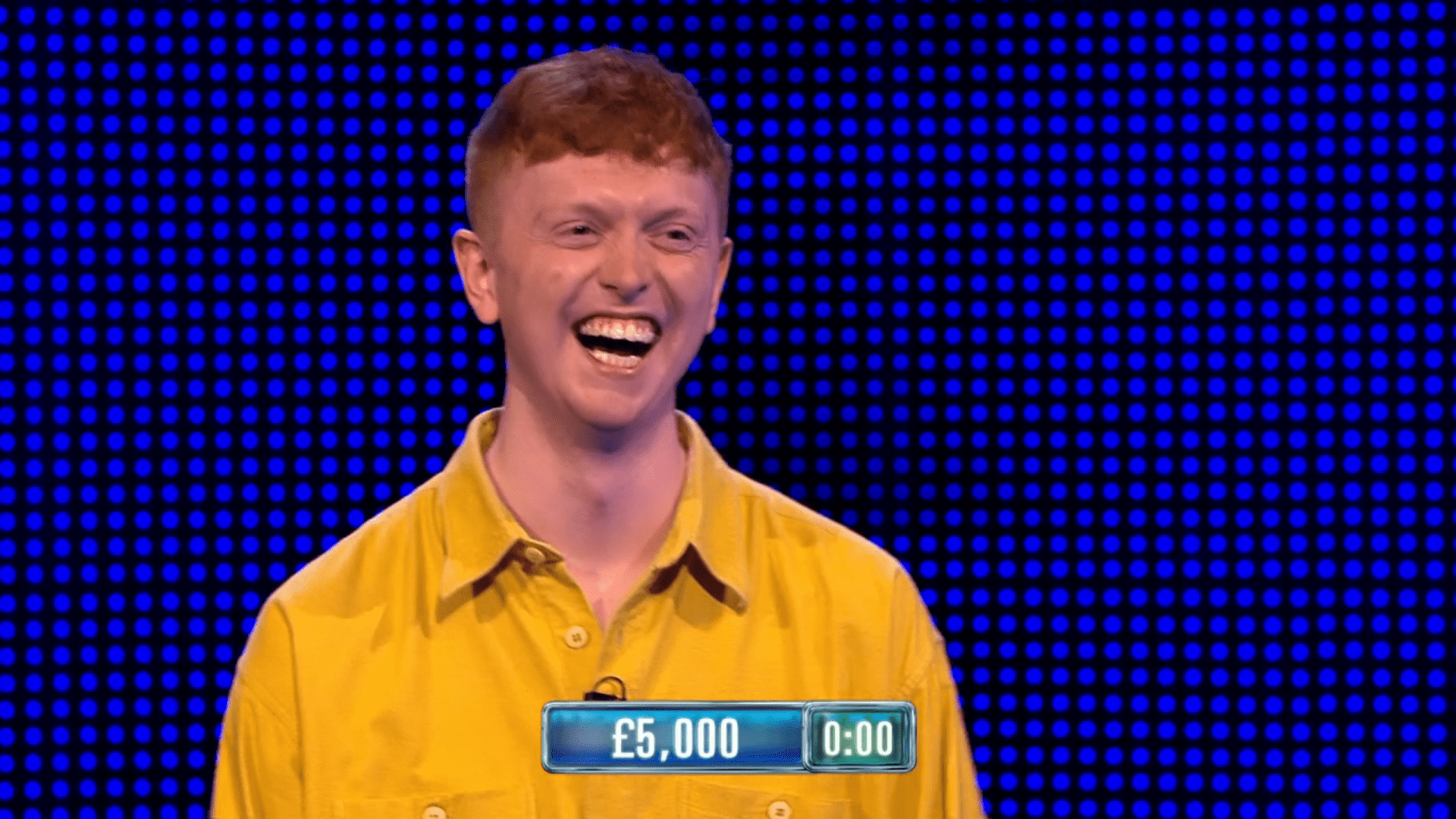 Fintan smiles on The Chase
