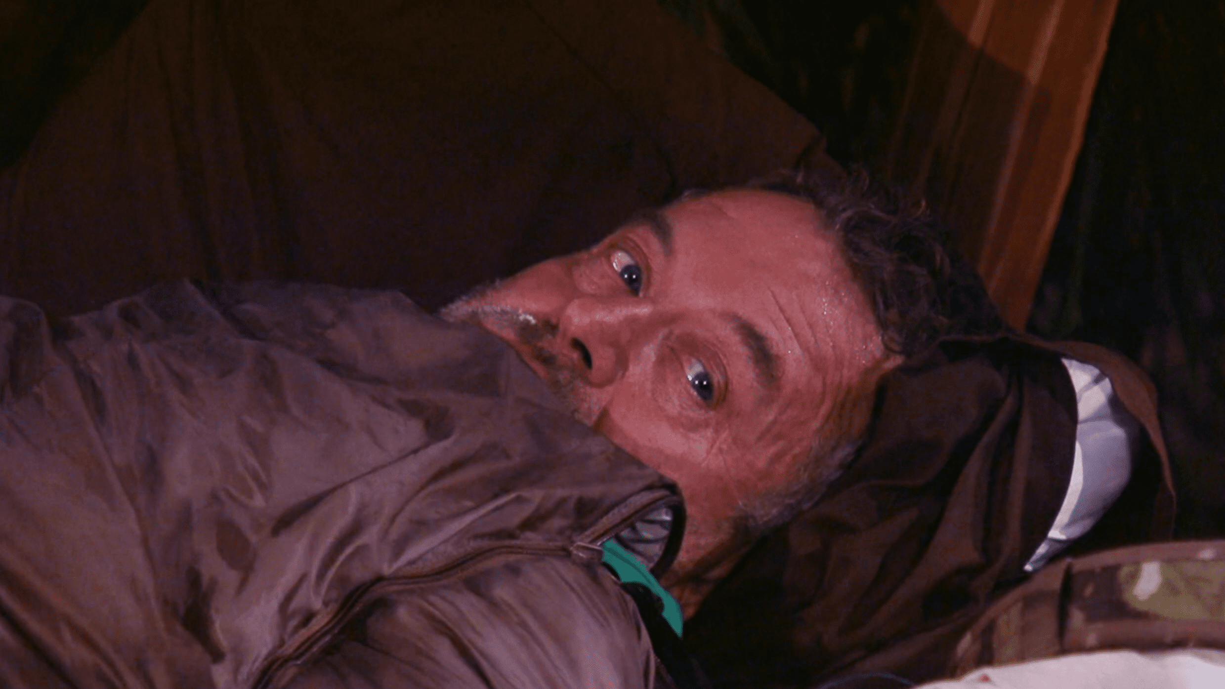 Paul Burrell looking less than impressed in the camp