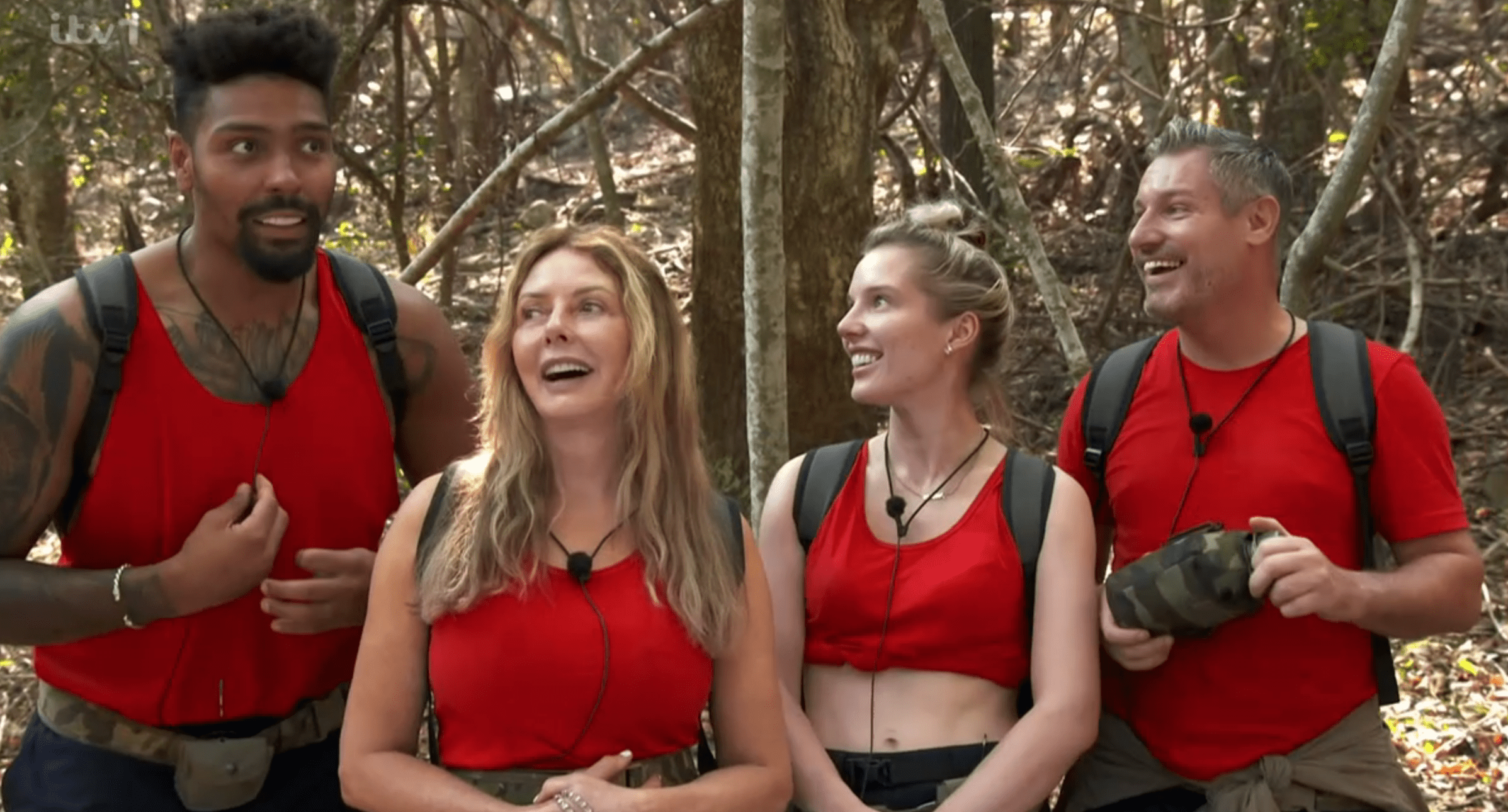 Jordan, Carol, Helen and Dean in I'm A Celebrity