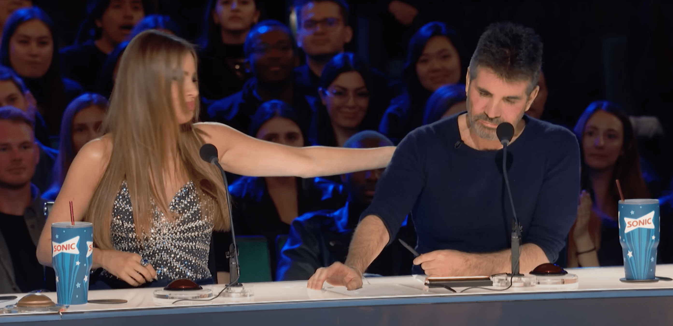 Sofia Vergara and Simon Cowell