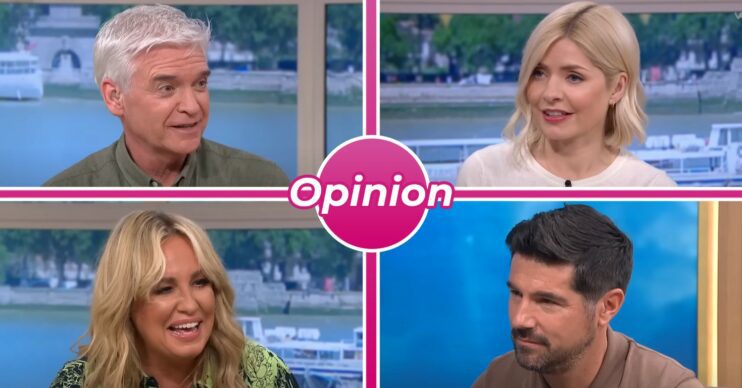 Phil Schofield, Holly Willoughby, Josie Gibson and Craig Doyle on This Morning with ED opinion badge