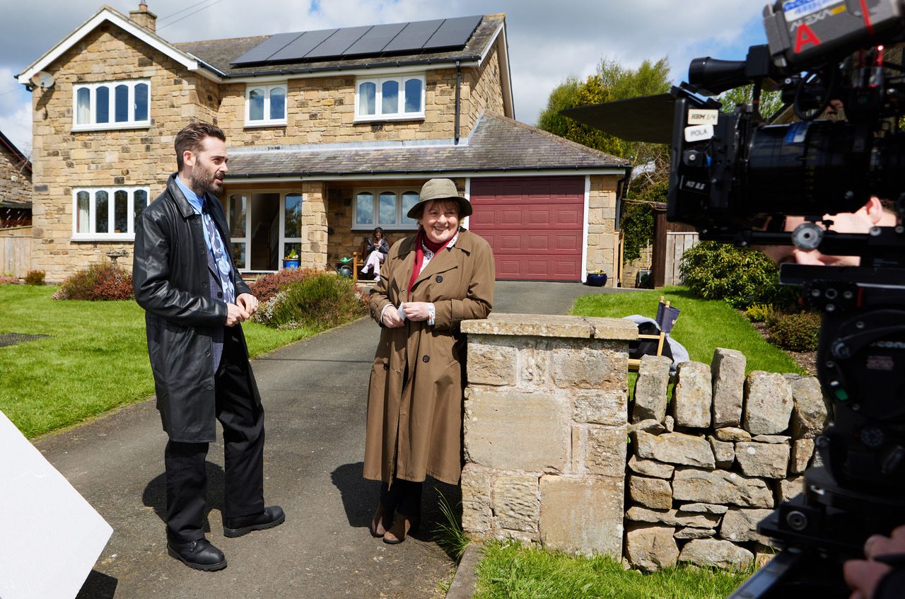 The cast of Vera filming series 13