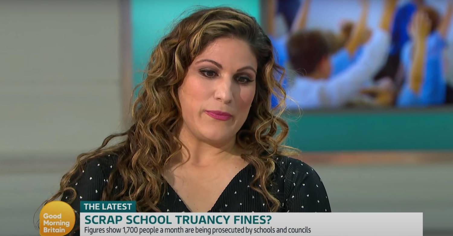 Vicki Broadbent looks downwards on GMB today