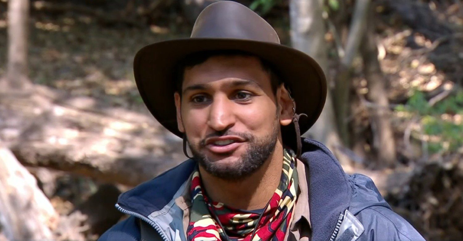 Amir Khan smiling on I'm A Celebrity South Africa 