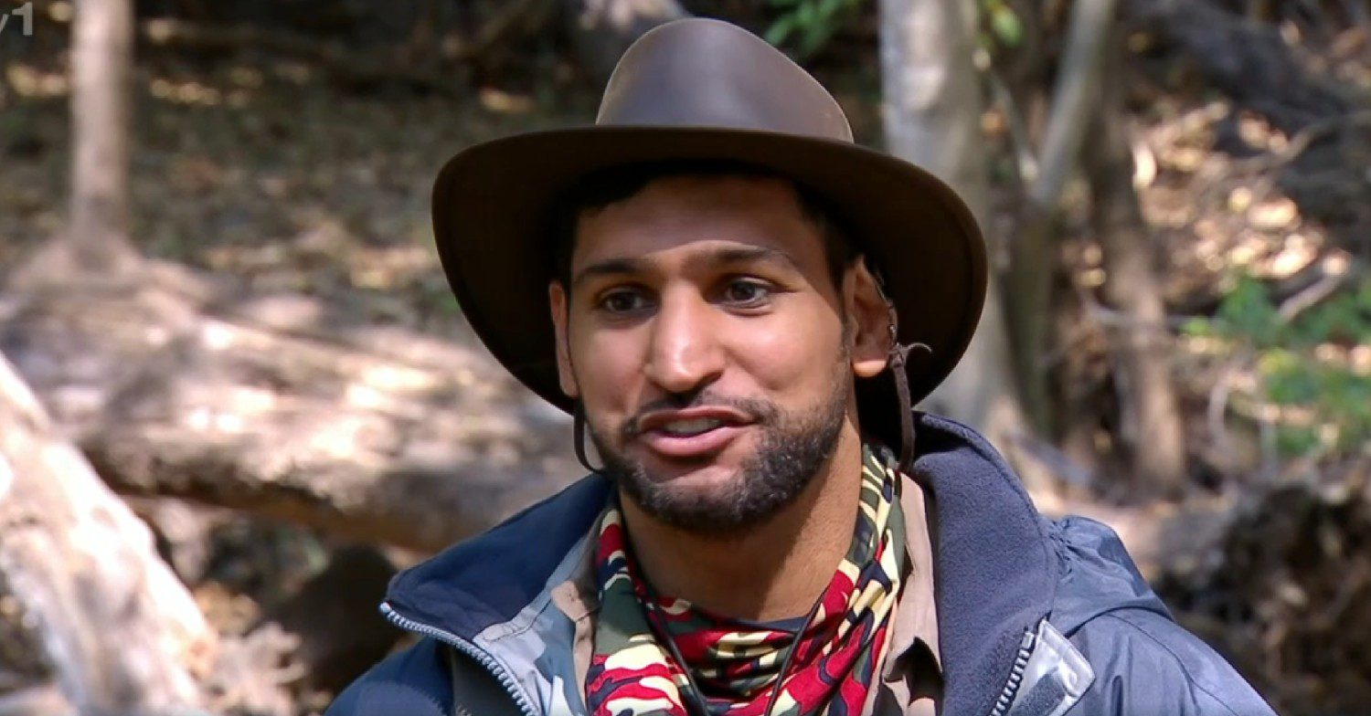 Amir Khan smiling on I'm A Celebrity South Africa 