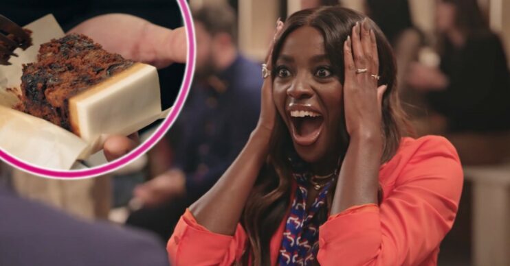 Slice of Kate Middleton and Prince William's wedding cake with AJ