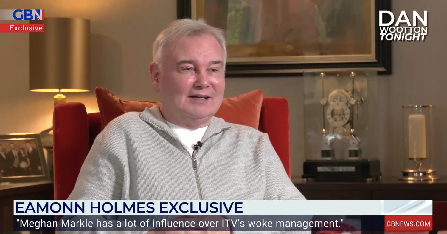 Eamonn Holmes during his interview on GB News