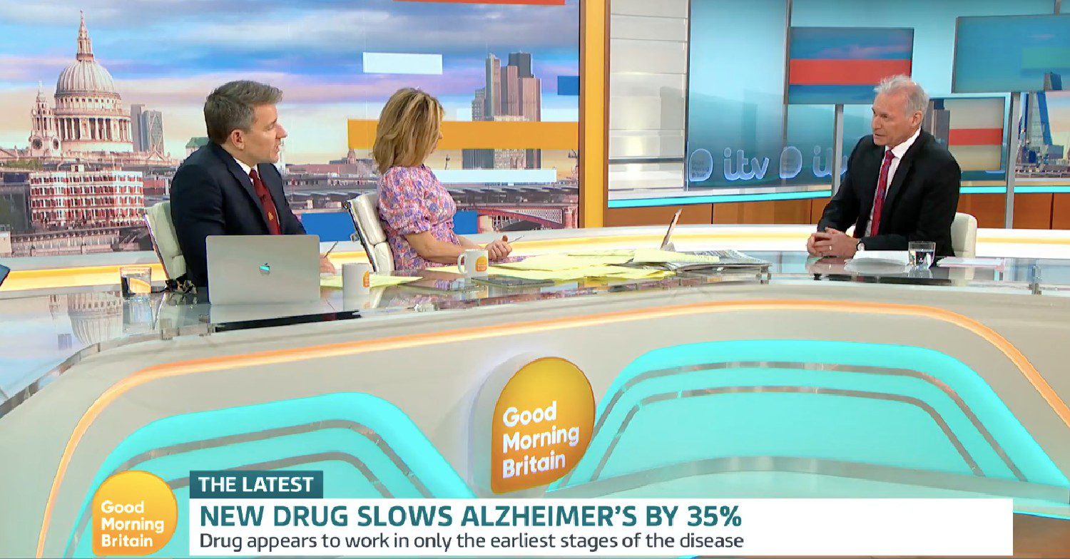 Kate and Ben with Dr Hilary on Good Morning Britain today