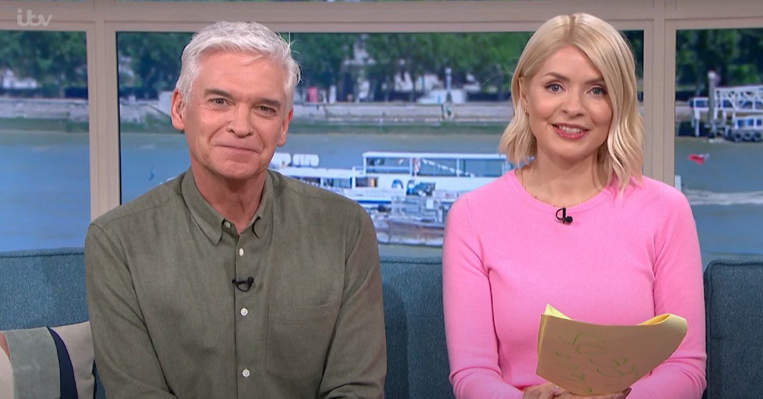 Holly Willoughby and Phillip Schofield on This Morning today 