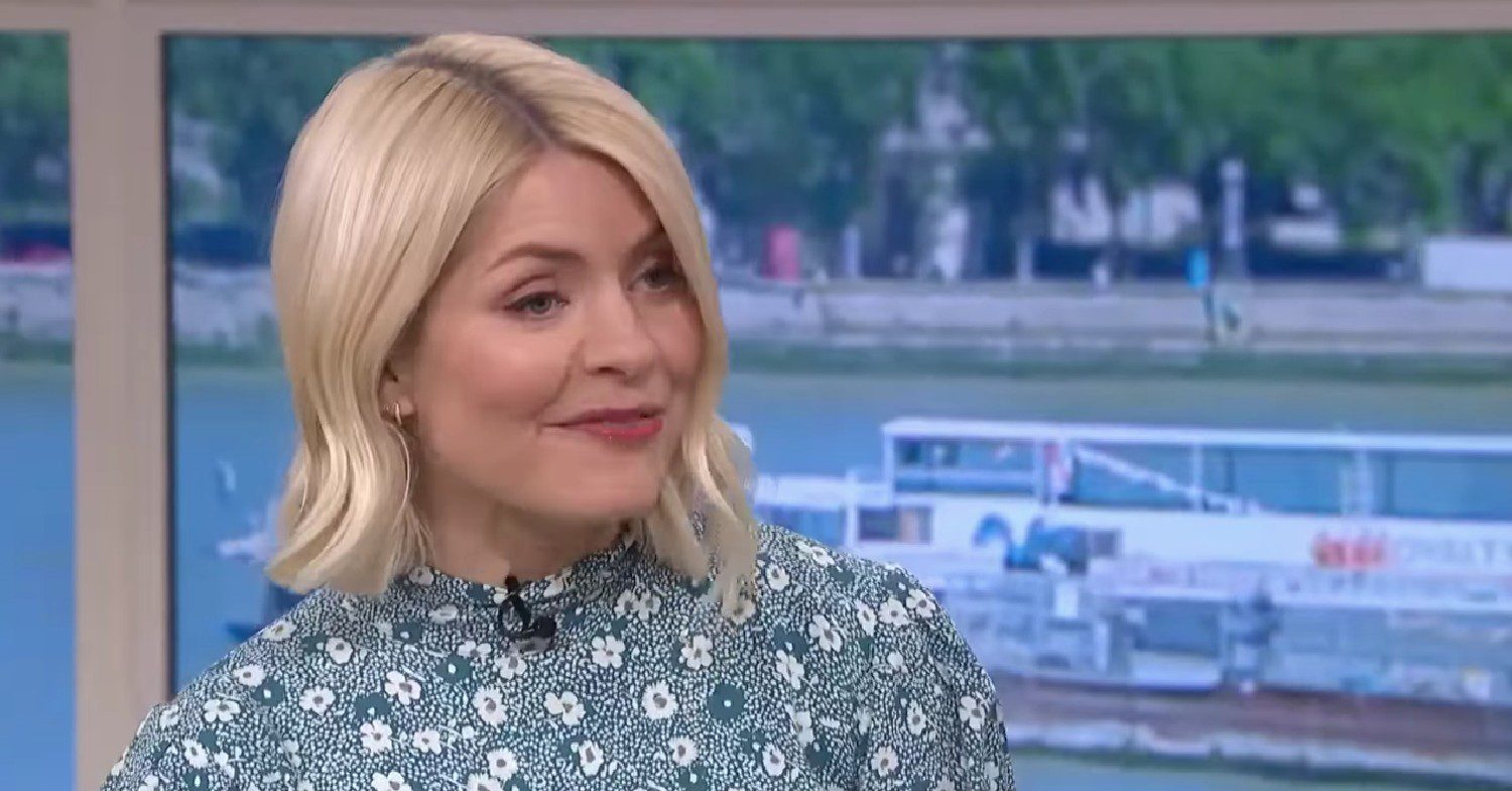 Holly Willoughby smiling on This Morning