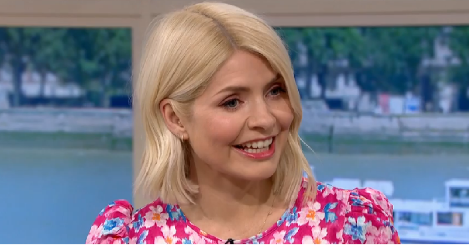 Holly Willoughby smiling on This Morning