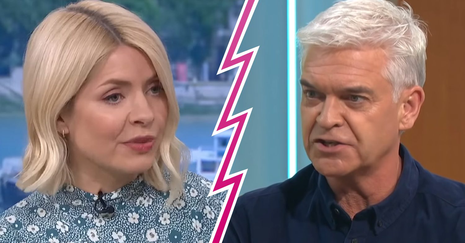 Holly Willoughby and Phillip Schofield frown on This Morning