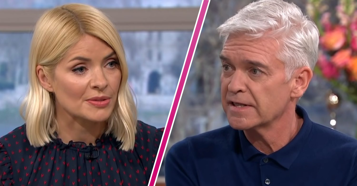 Holly Willoughby speaks with Phillip Schofield on This Morning