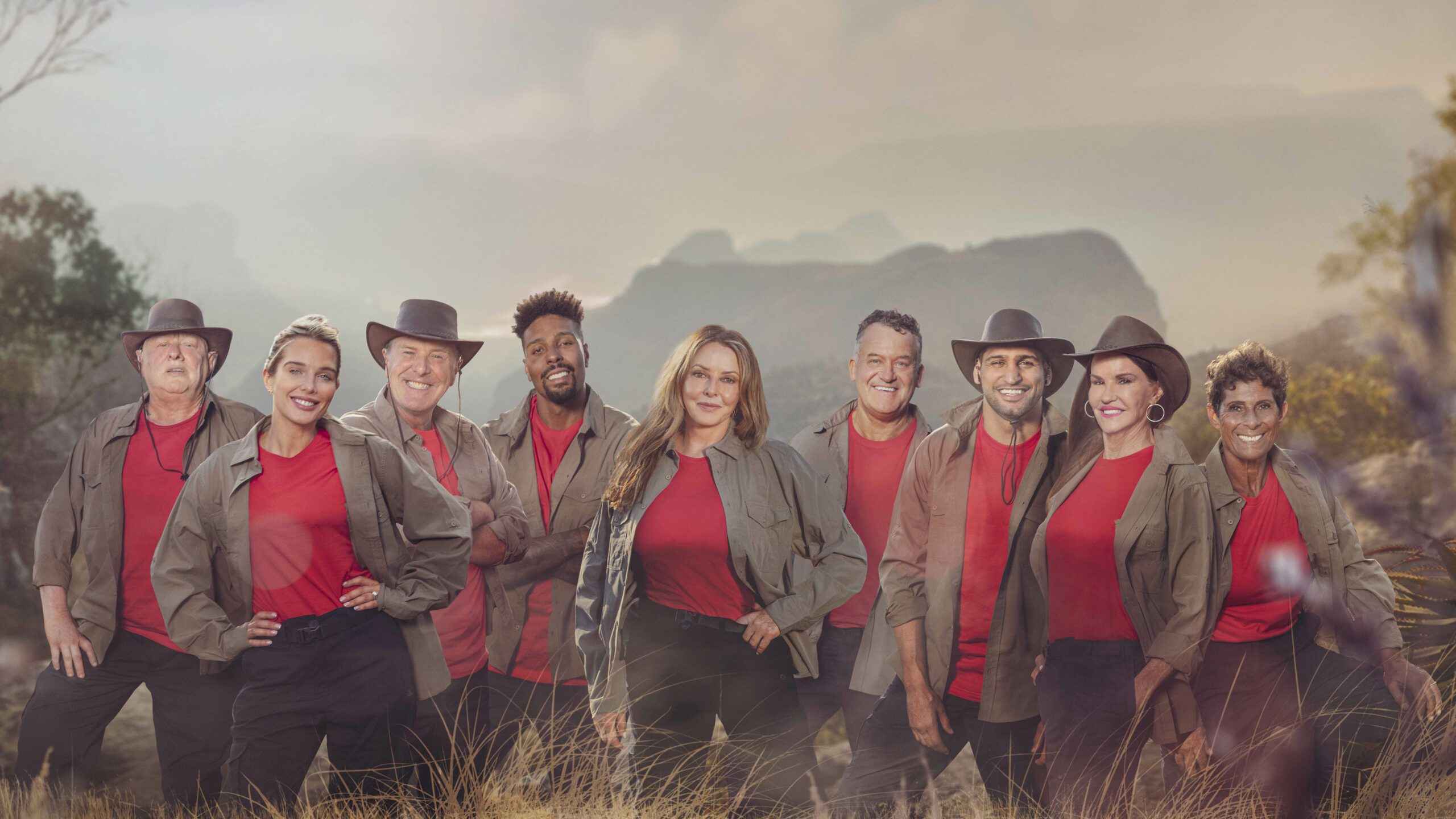 The cast of I'm A Celebrity Africa pose