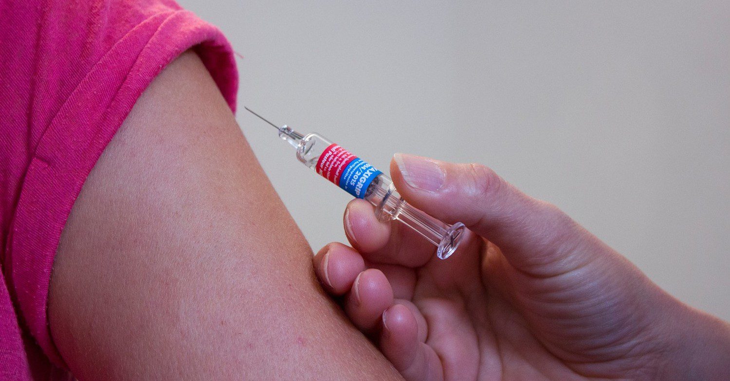 Flu Jab being given