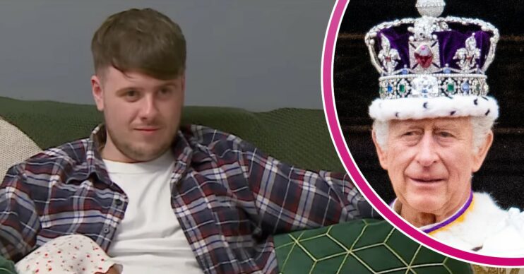 Joe Kyle on Gogglebox 2023 / King Charles