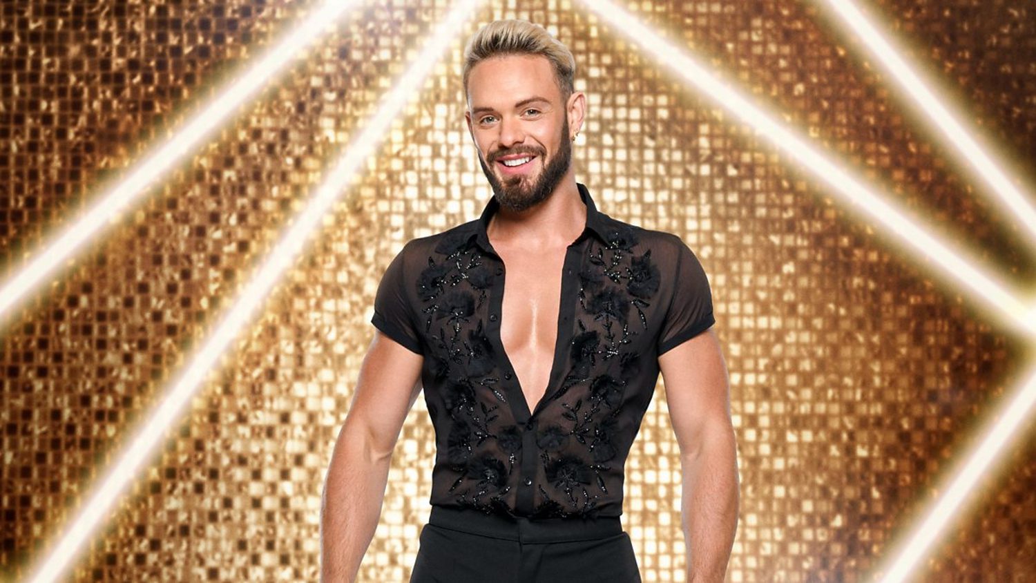 John Whaite smiles on Strictly Come Dancing
