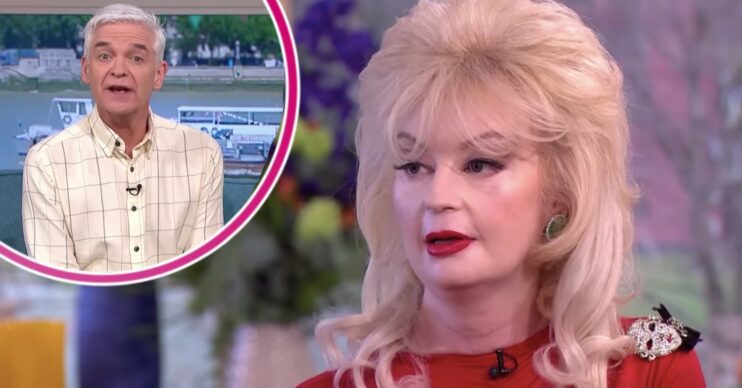 Lauren Harries and Phillip Schofield on This Morning