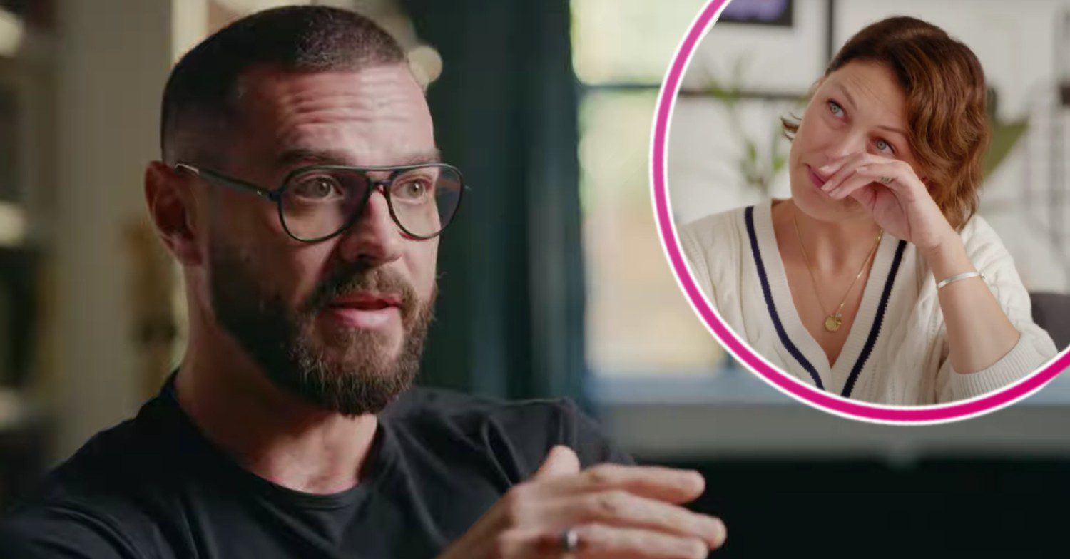 Matt Willis and wife Emma looking emotional
