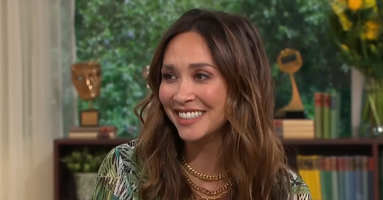 Myleene Klass smiles on This Morning