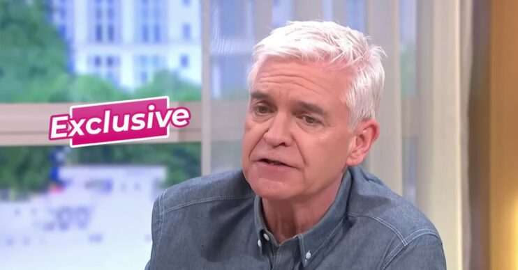 Phillip Schofield looking worried on This Morning