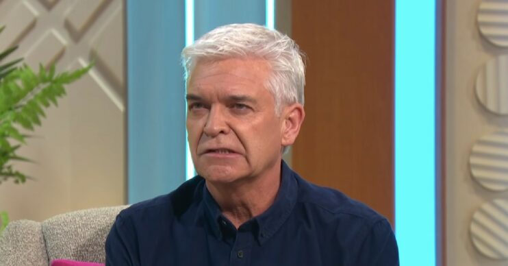 Phillip Schofield looking shocked on Lorraine