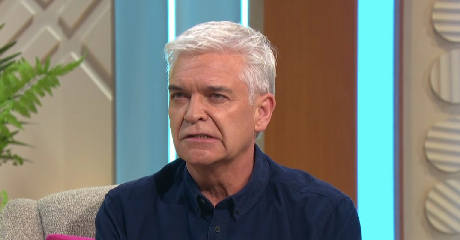 Phillip Schofield looking shocked on Lorraine
