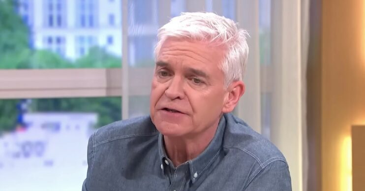 Phillip Schofield looking shocked on This Morning