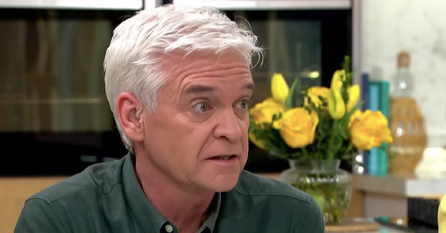 Phillip Schofield looking shocked on This Morning