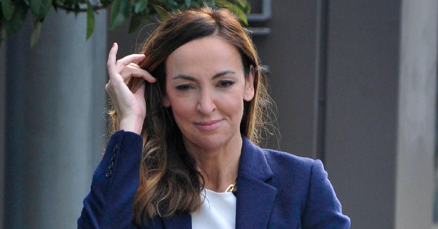 Sally Nugent walking in the street
